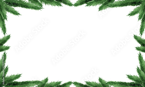 Bright Christmas decorations on a textured wooden surface. Closeup, no people. Watercolor paints. View from above. Congratulations for family, relatives, friends and colleagues