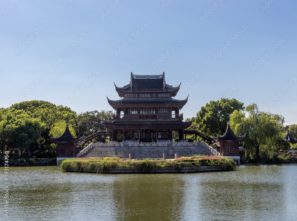 Pagode du jardin historique de Panmen à Suzhou, Chine Pagode du jardin historique de Panmen à Suzhou, Chine