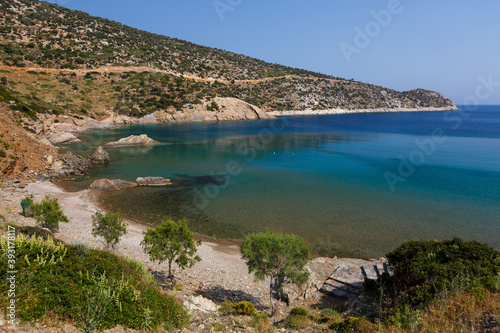 Fototapeta Naklejka Na Ścianę i Meble -  View of Vlychada beach on Fourni island, Greece.