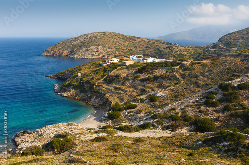 Fototapeta Naklejka Na Ścianę i Meble -  Mpali village on the coast of Fourni island, Greece.