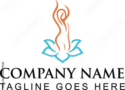 yoga wellness logo