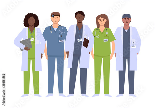 A group of medical workers.