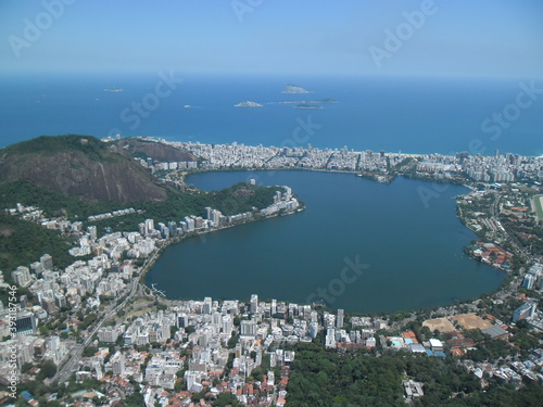 view of the city - Lagoa Rodrigo de Freitas photo