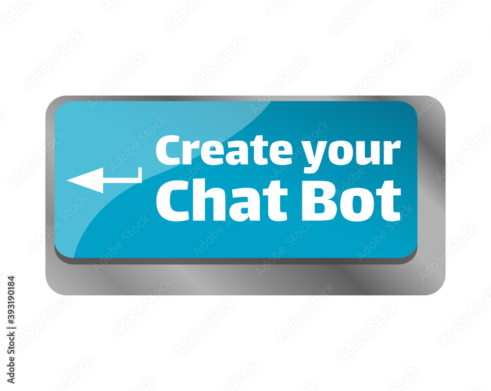 Create your chat bot . Close up of keyboard, enter computer key. Create your chat bot . Close up of keyboard, enter computer key.