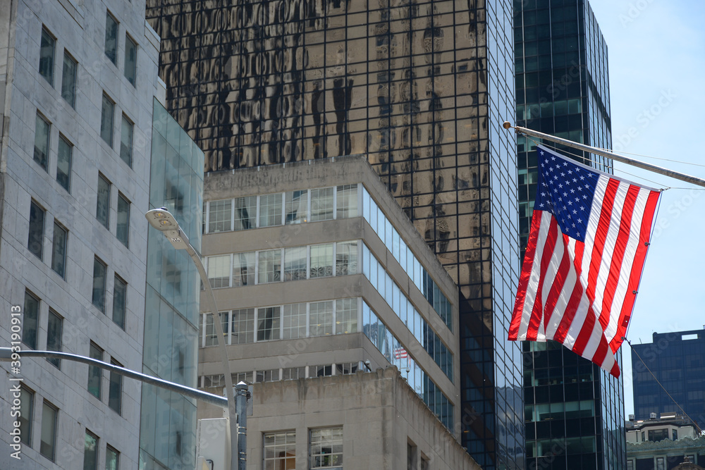 New York, NY, USA - May 25, 2019: Street view in Midtown Manhattan