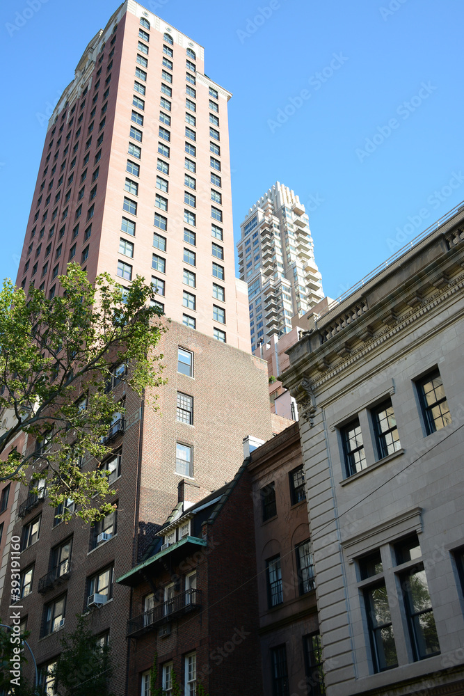 New York, NY, USA - May 25, 2019: Street view in Midtown Manhattan