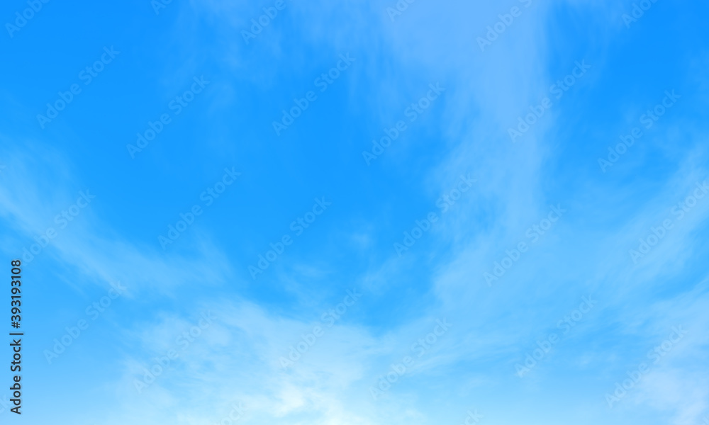 Blue sky with cloud background.