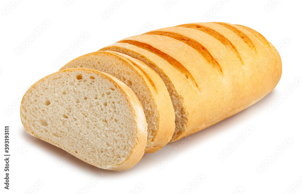 sliced white bread path isolated on white sliced white bread path isolated on white