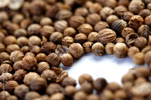 Closeup of died mustard seeds