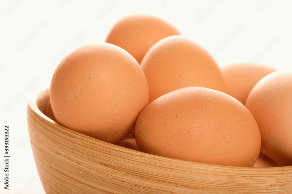 Close - up of eggs in bowl