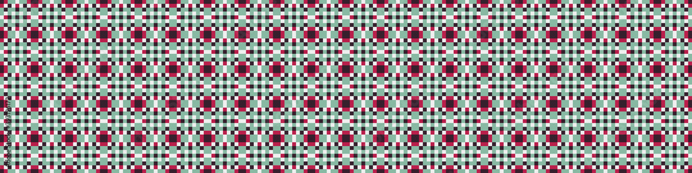 Fototapeta premium Abstract Cross Pattern Dots Logo generative computational art illustration