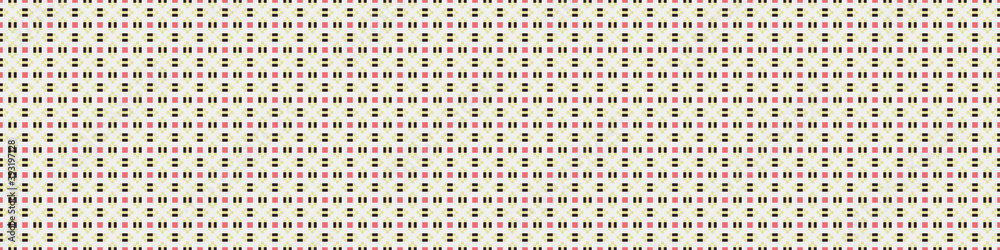 Fototapeta premium Abstract Cross Pattern Dots Logo generative computational art illustration