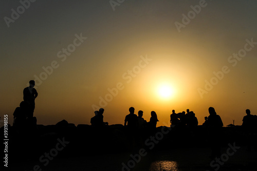 sunset time in Iran photo