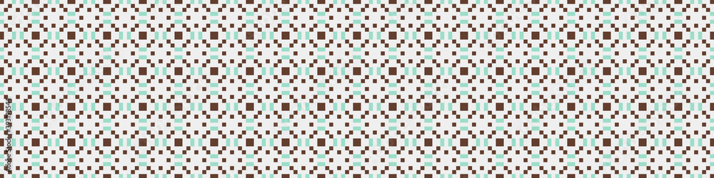 Fototapeta premium Abstract Cross Pattern Dots Logo generative computational art illustration