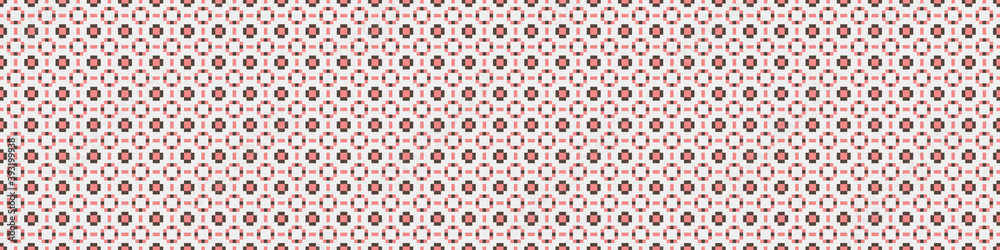 Fototapeta premium Abstract Cross Pattern Dots Logo generative computational art illustration