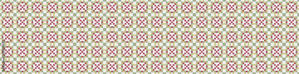 Fototapeta premium Abstract Cross Pattern Dots Logo generative computational art illustration