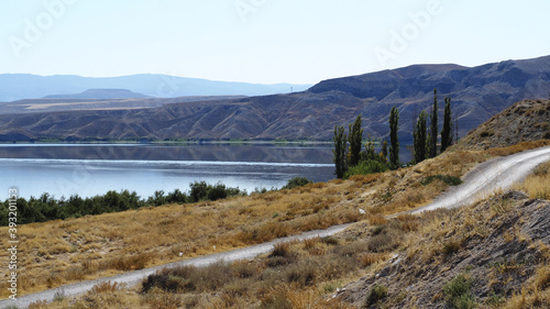 Araks under clear blue sky in Nakhchivan photo