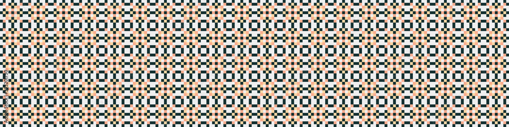 Fototapeta premium Abstract Cross Pattern Dots Logo generative computational art illustration