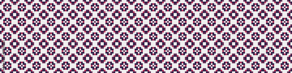 Fototapeta premium Abstract Cross Pattern Dots Logo generative computational art illustration