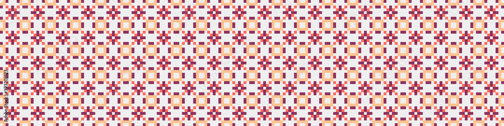 Fototapeta premium Abstract Cross Pattern Dots Logo generative computational art illustration