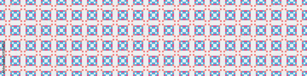 Fototapeta premium Abstract Cross Pattern Dots Logo generative computational art illustration