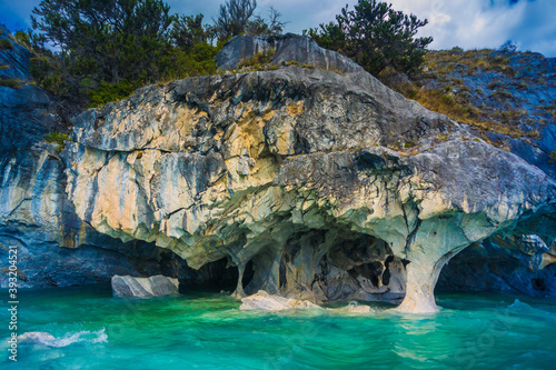 Marble Cathedral at Puerto Rio Tranquilo, Patagonia - Chile.