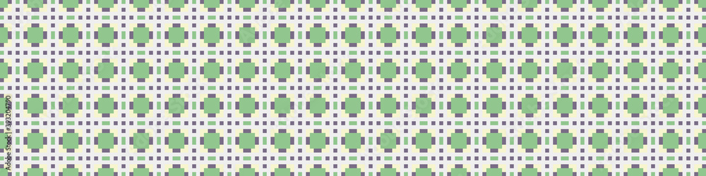 Fototapeta premium Abstract Cross Pattern Dots Logo generative computational art illustration