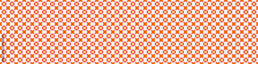 Fototapeta premium Abstract Cross Pattern Dots Logo generative computational art illustration