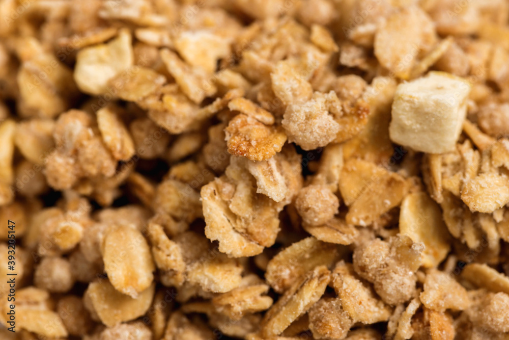 Homemade Muesli background filling the frame for desing Homemade Muesli background filling the frame for desing