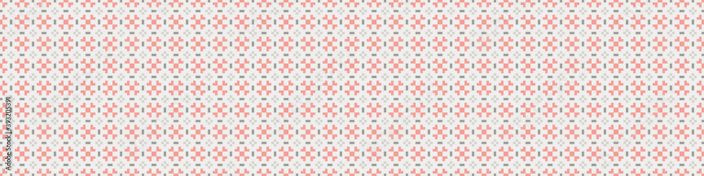 Fototapeta premium Abstract Cross Pattern Dots Logo generative computational art illustration