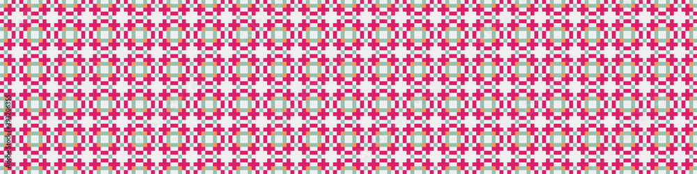 Abstract Cross Pattern Dots Logo generative computational art illustration
