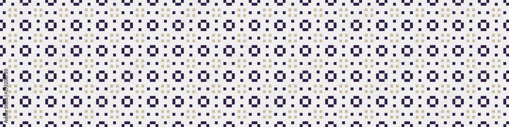 Fototapeta premium Abstract Cross Pattern Dots Logo generative computational art illustration