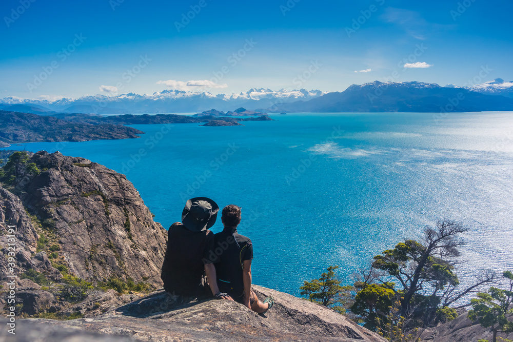 Fototapeta premium General Carrera Lake, Carretera Austral, Patagonia - Chile.