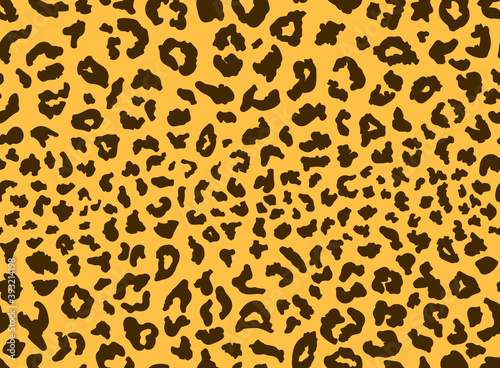 Seamless leopard fur pattern. Fashionable wild leopard print background. Modern panther animal fabric textile print design. Stylish vector lilac illustration