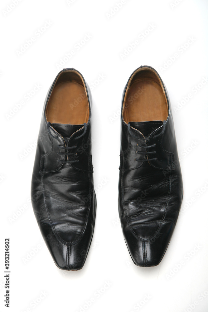 Black boot on white background Black boot on white background