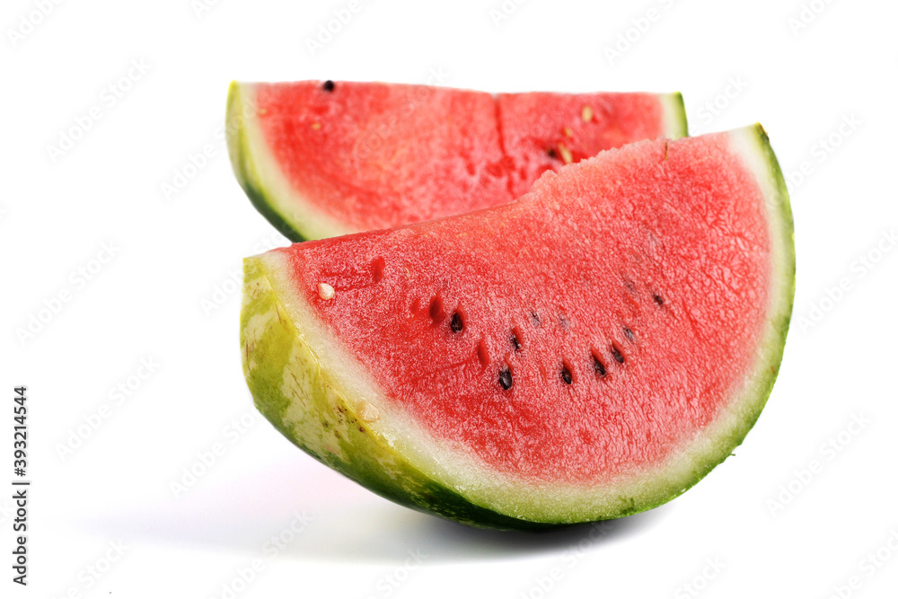 Watermelon on white background - studio shot Watermelon on white background - studio shot