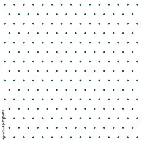 Christmas and new year pattern polka dots. Template background in white and green polka dots . Seamless fabric texture. Vector illustration