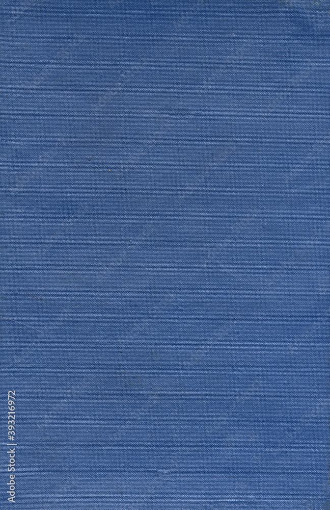 Textile texture. Blue old book cover. Rough canvas surface. Blank retro page. Empty place for text. Perfect for background and vintage style design. Textile texture. Blue old book cover. Rough canvas surface. Blank retro page. Empty place for text. Perfect for background and vintage style design.