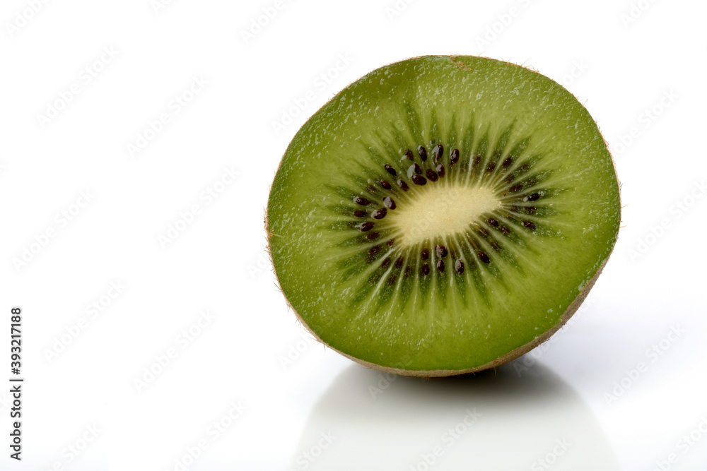 Studio shot of kiwi on white background Studio shot of kiwi on white background
