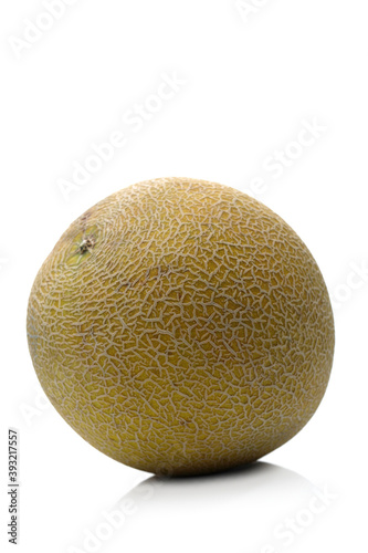 Melon on white background - close-up