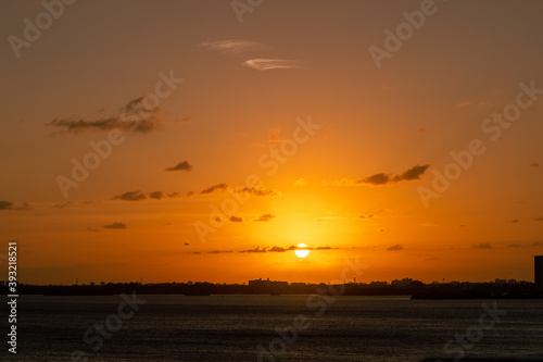sunset, sky, sun, sea, ocean, water © ReyMartinez