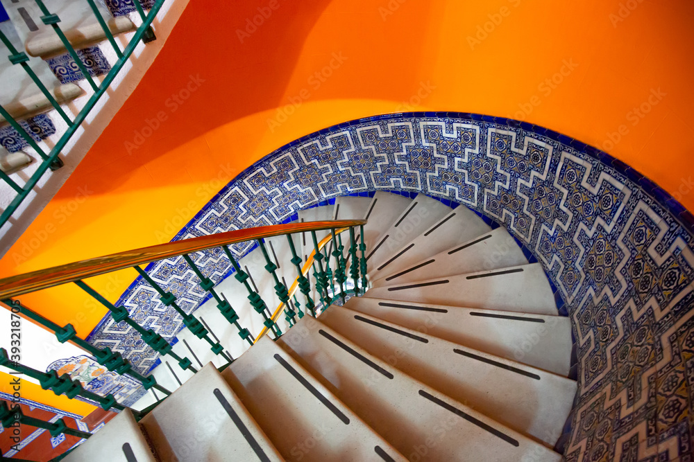 Obraz premium Typical colorful Mexican architecture and interiors