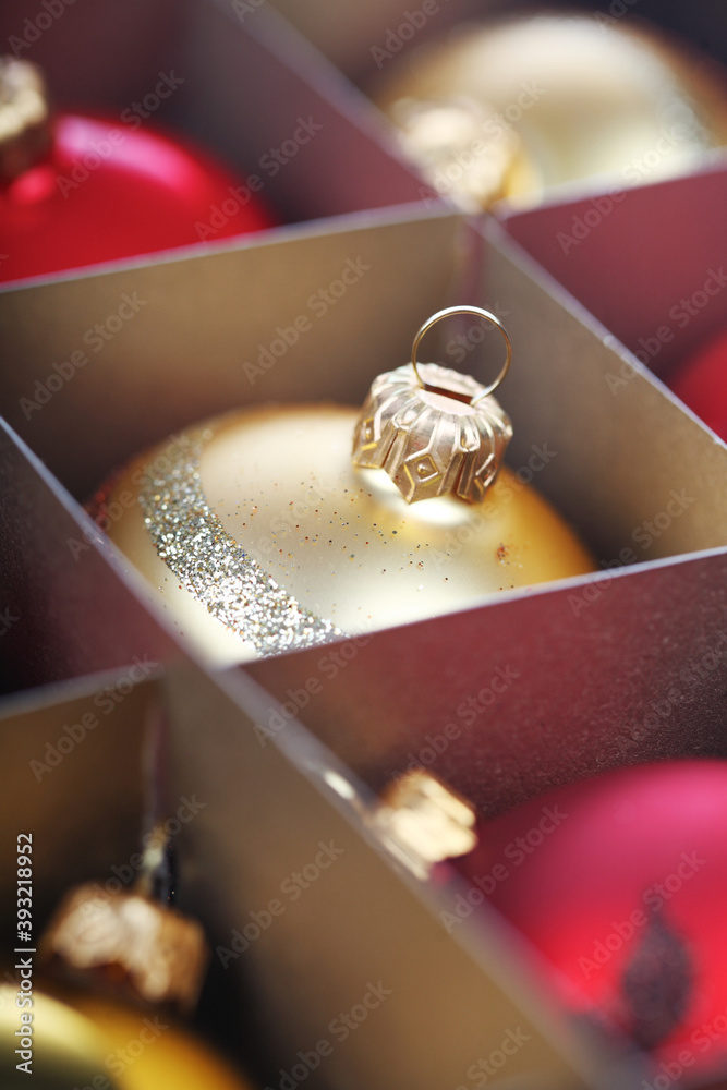 Christmass bauble in box