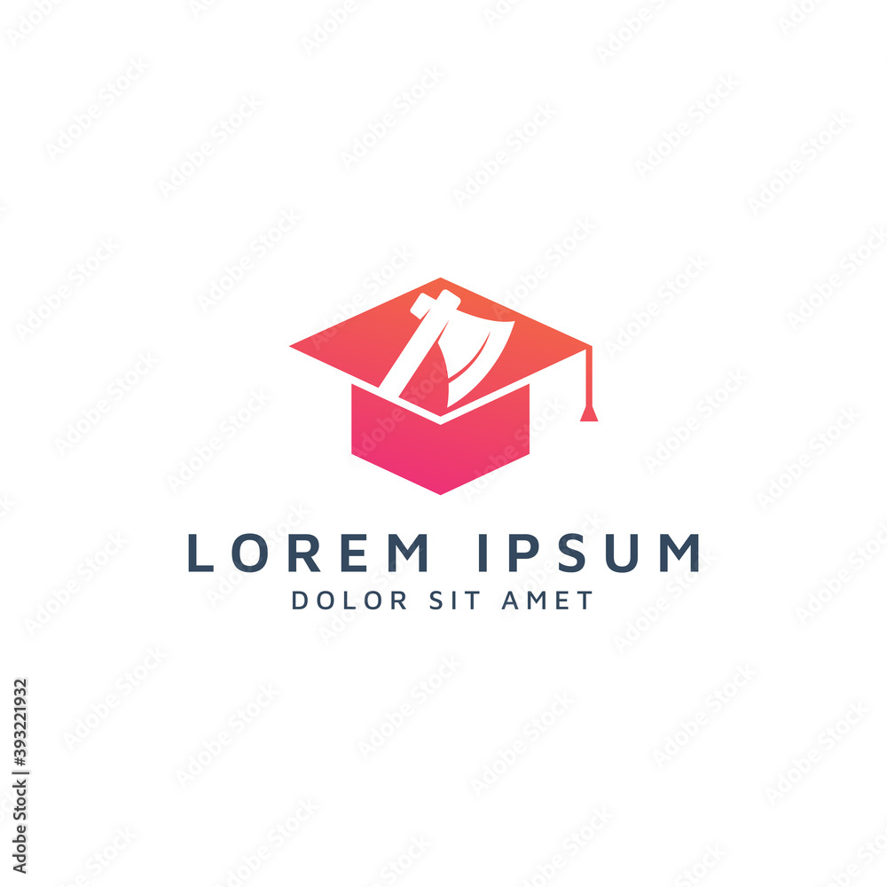 education and ax negative space logo design education and ax negative space logo design