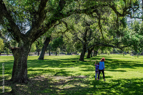 Griffith Park , Los Angeles Ca. a walk in solitude a mother  and daughter on a beautiful Saturday afternoon 2020. © John