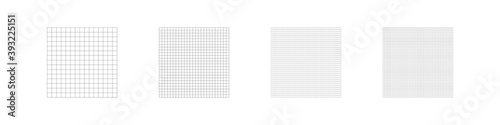 Grid line square pattern. Paper line backgroung. Notebook texture, math concept in vector flat