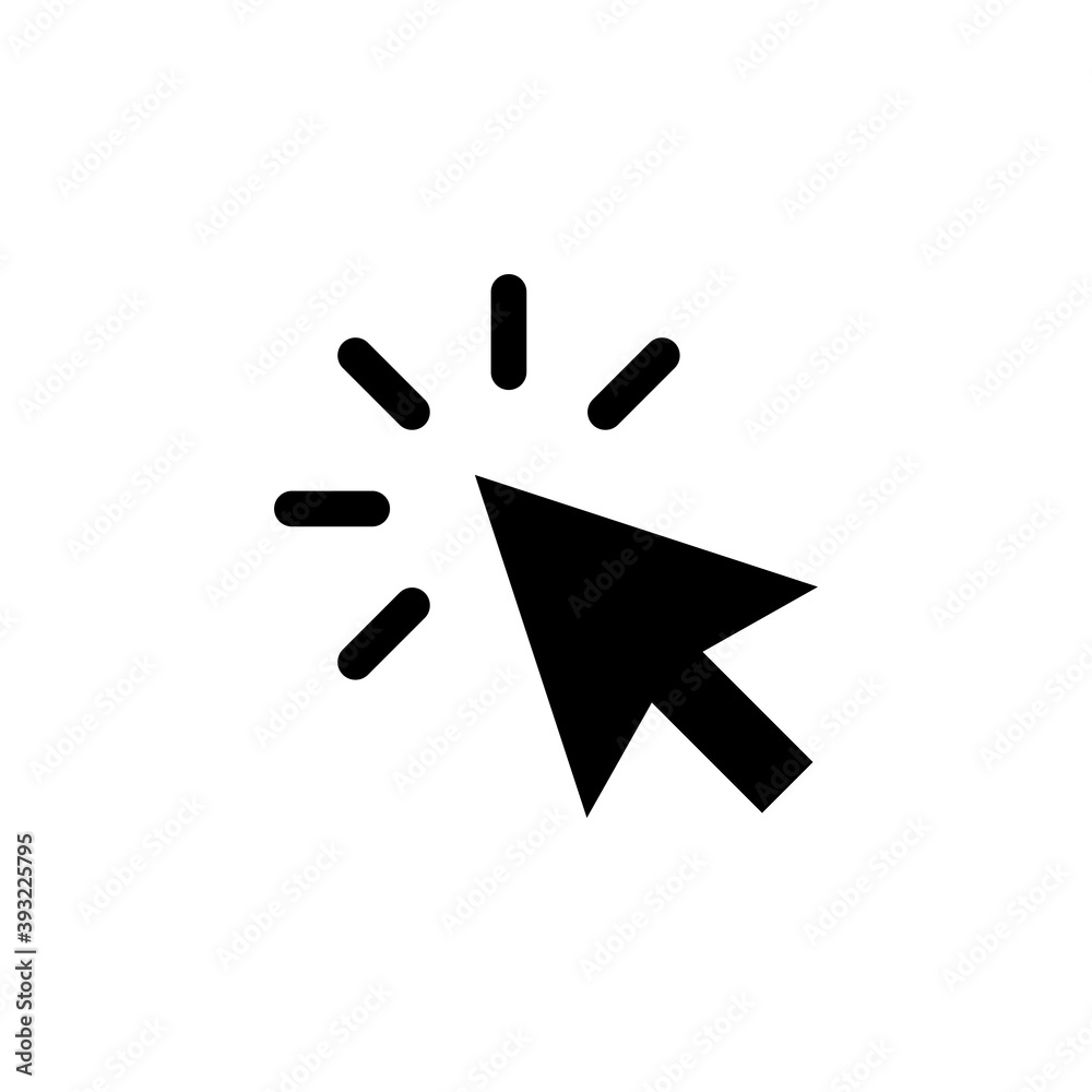 Click icon vector. pointer arrow icon. cursor icon vector Click icon vector. pointer arrow icon. cursor icon vector