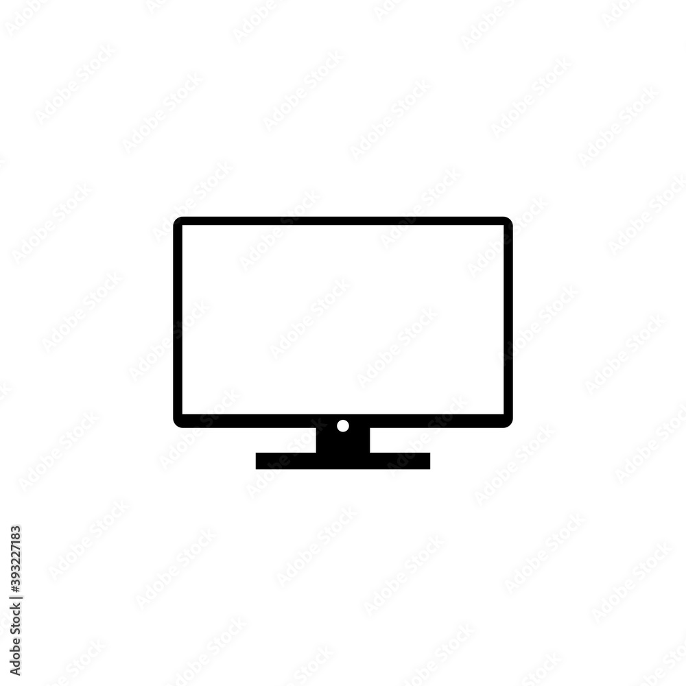 Computer icon vector. computer monitor icon vector. Computer icon vector. computer monitor icon vector.