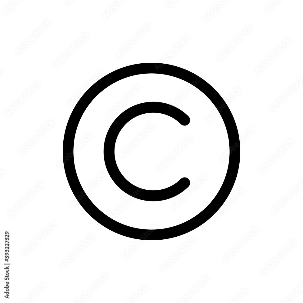 Copyright icon vector. copyright symbols Copyright icon vector. copyright symbols