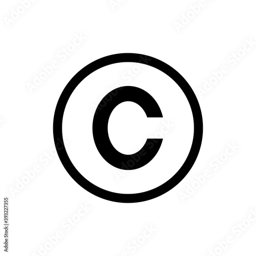 Copyright icon vector. copyright symbols